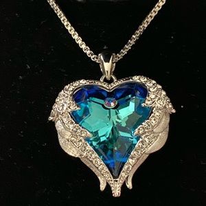 Silver Heart Shaped Necklace